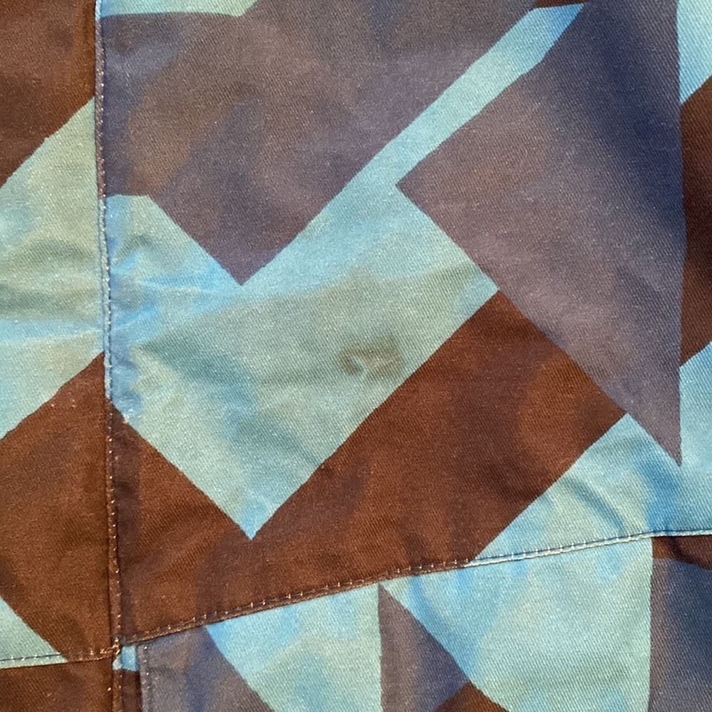 Columbia Kids Blue Geometric‎ Pattern Winter Jacket Hooded - Picture 5 of 15